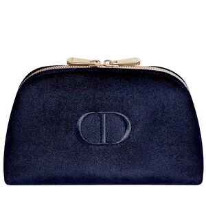 Christian Dior Blue Velvet beauty makeup pouch